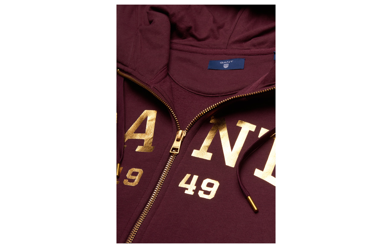 80 Gant Hoodie O2 Zip 20 Coton Fig Full Giving Gift Polyester Purple zqzfTXxrw