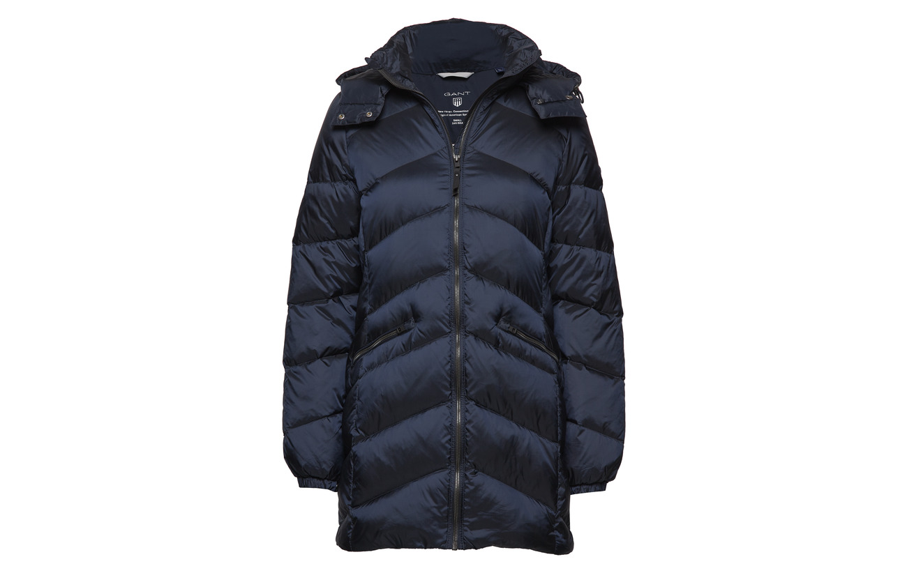 Down Long Black Classic O2 100 Polyamide Gant Coffee Jacket wUpqtFxp6