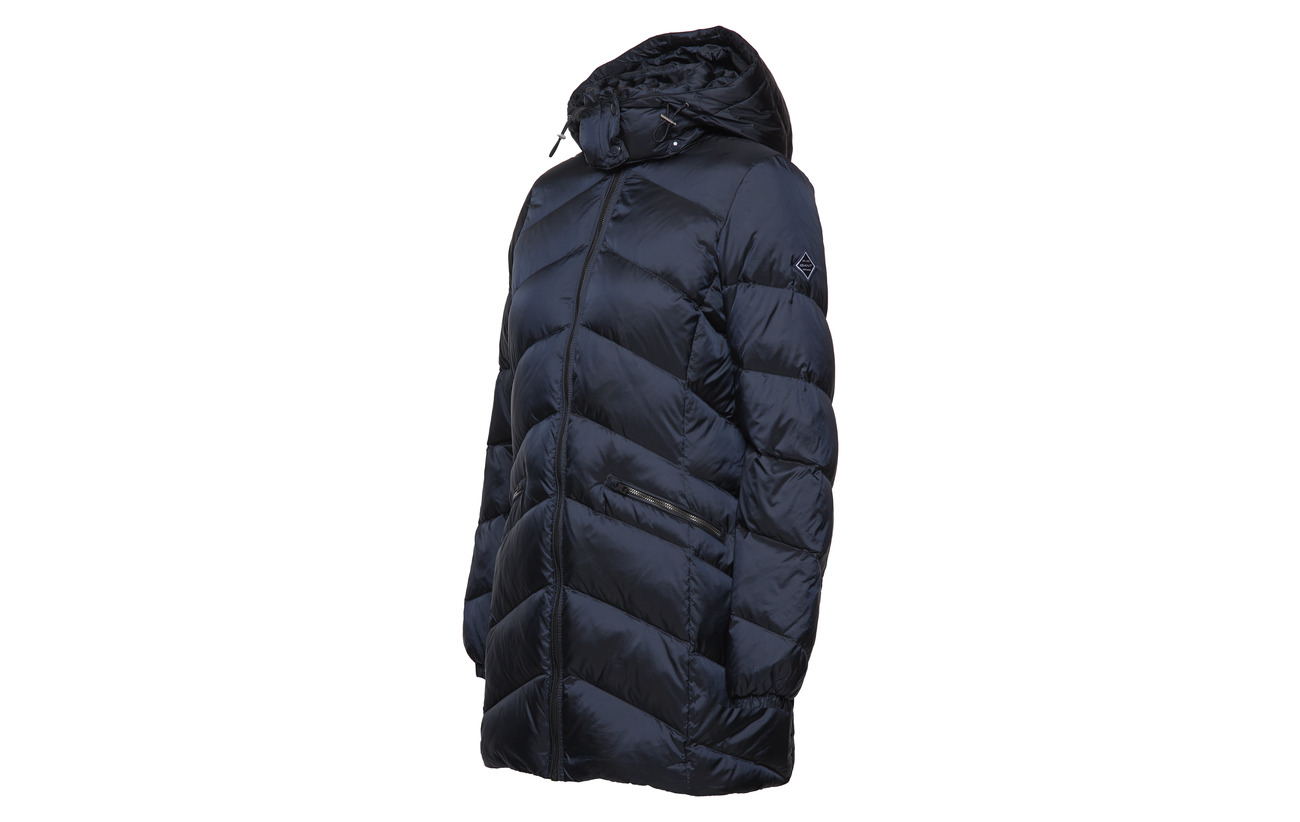 Down Long Black Classic O2 100 Polyamide Gant Coffee Jacket wUpqtFxp6