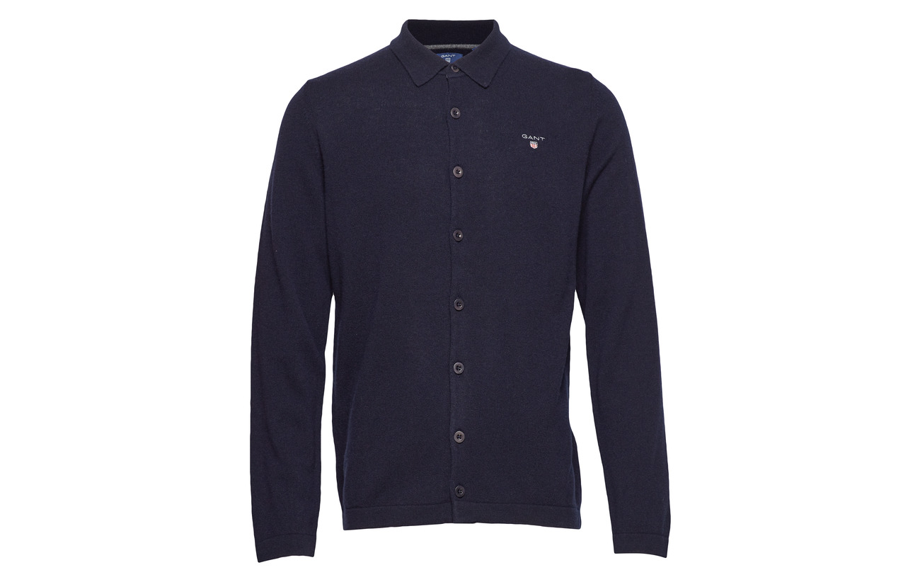 Poloshirt Marine Knitted O1 Gant Cardigan qn5PRwqC
