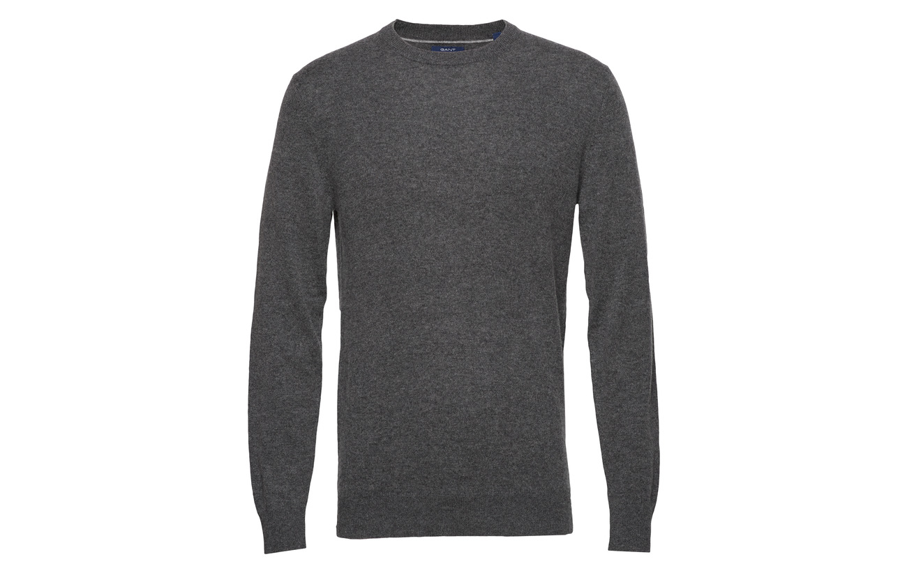 Wool Charcoal D2 Gant Melange Cashmere Crew qw0a1x5f