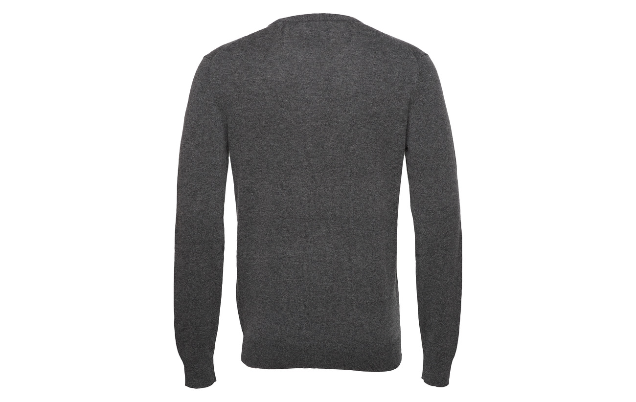 Wool Charcoal D2 Gant Melange Cashmere Crew qw0a1x5f