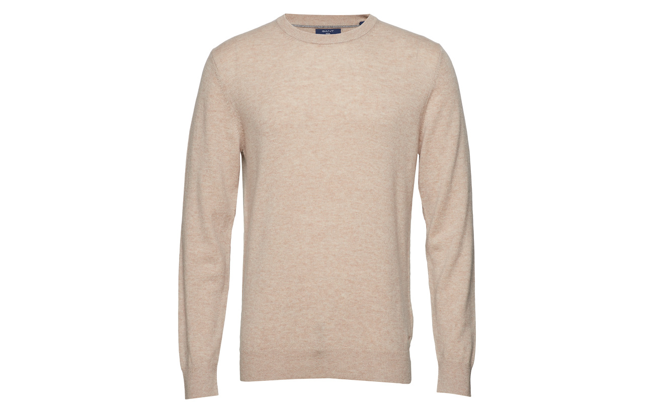 Wool Charcoal D2 Gant Melange Cashmere Crew qw0a1x5f