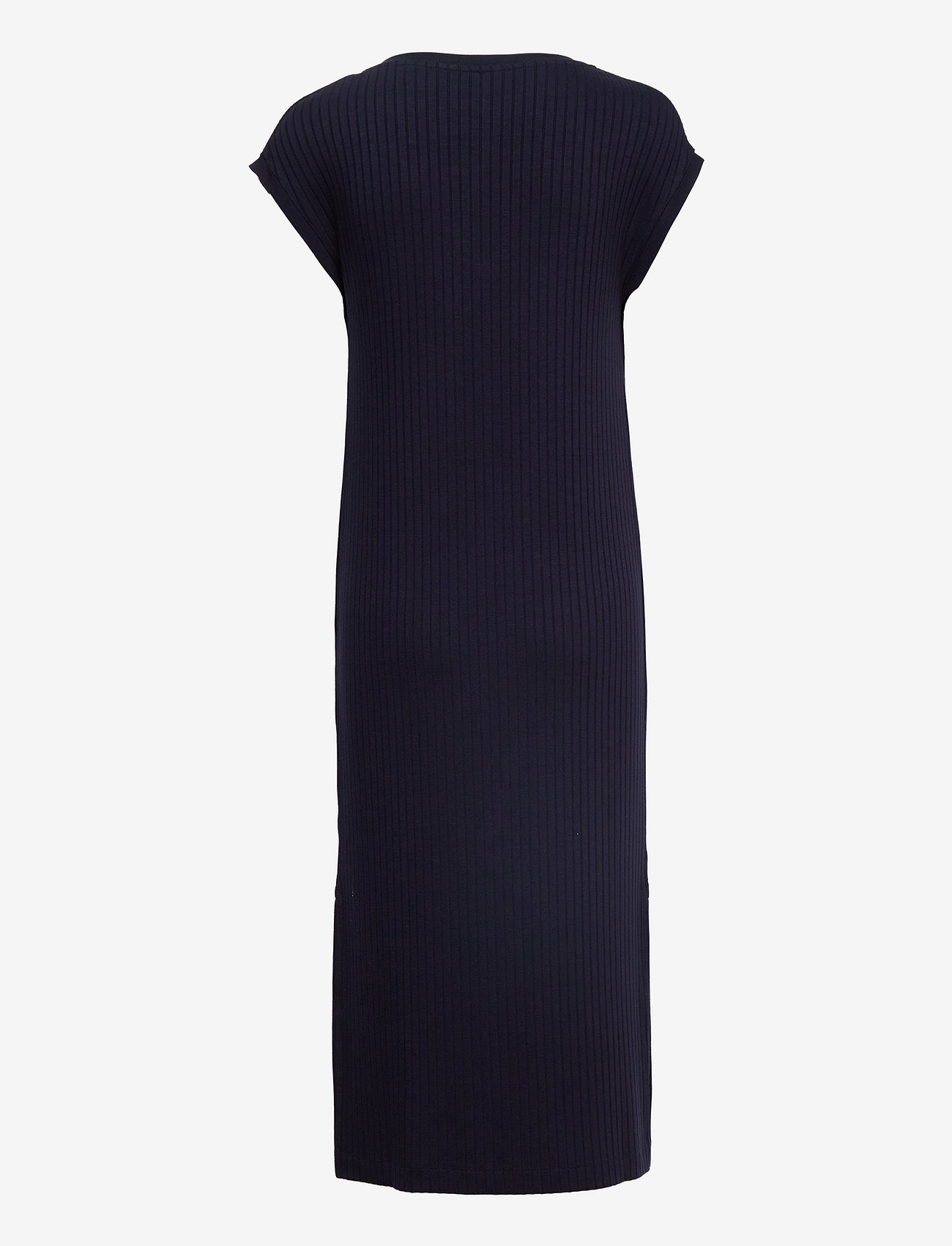 GANT - D1. DETAIL SLIT JERSEY DRESS - summer dresses - evening blue - 1