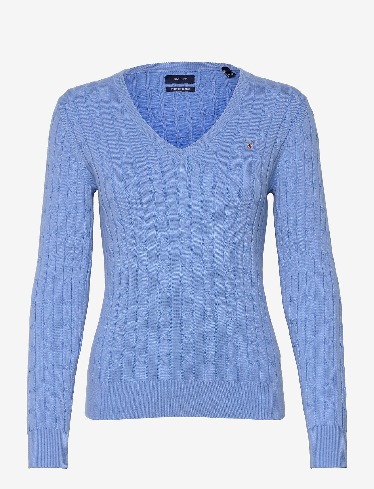 v neck cable jumper