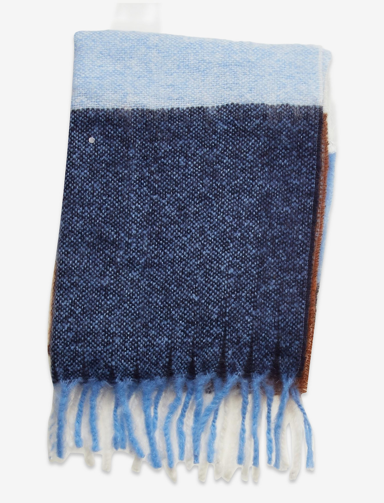 GANT - D2. MULTI CHECK MOHAIR WOOL SCARF - winter scarves - evening blue - 0