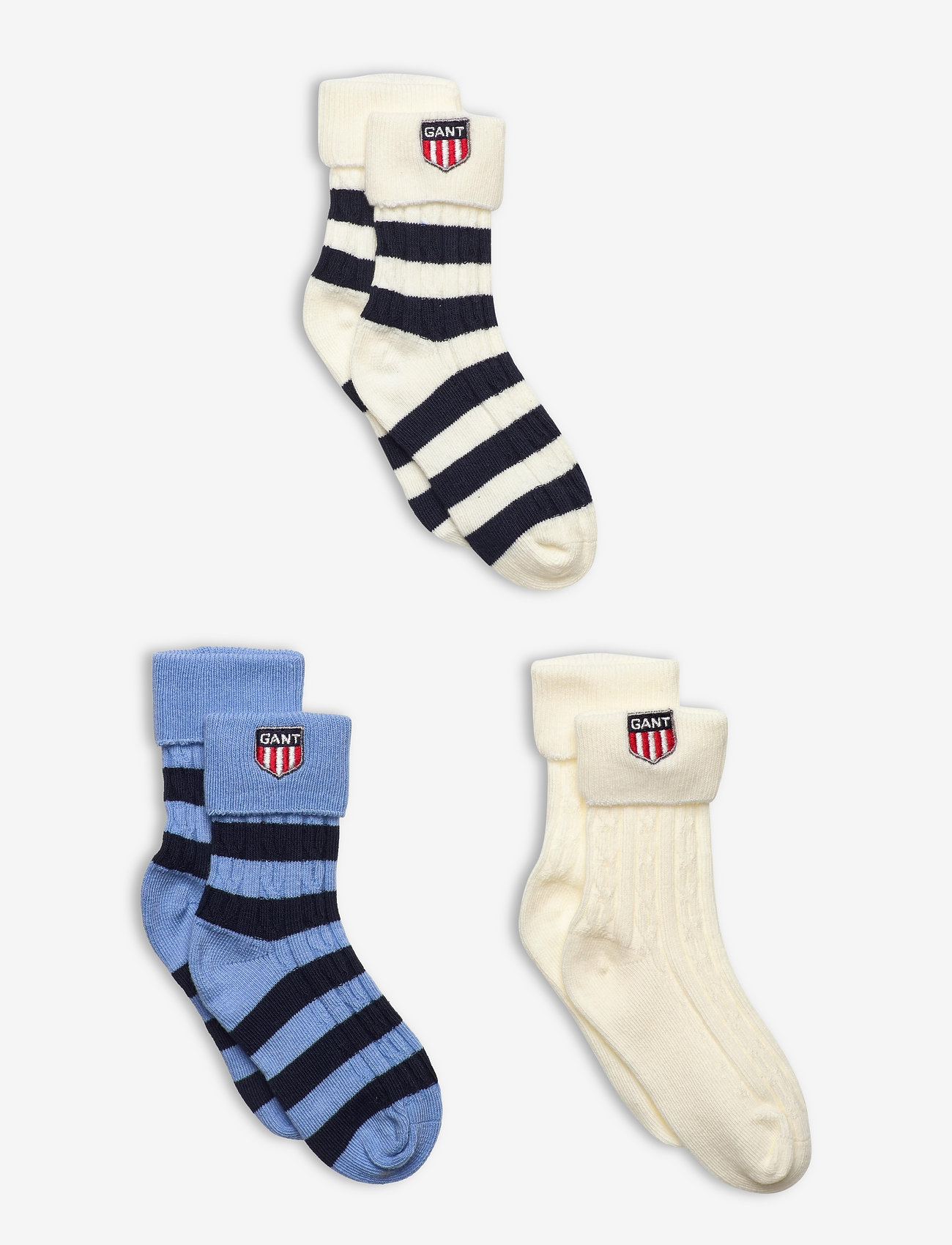 Gant D1 Gant Retro Shield Socks 3 Pack Socks Boozt Com