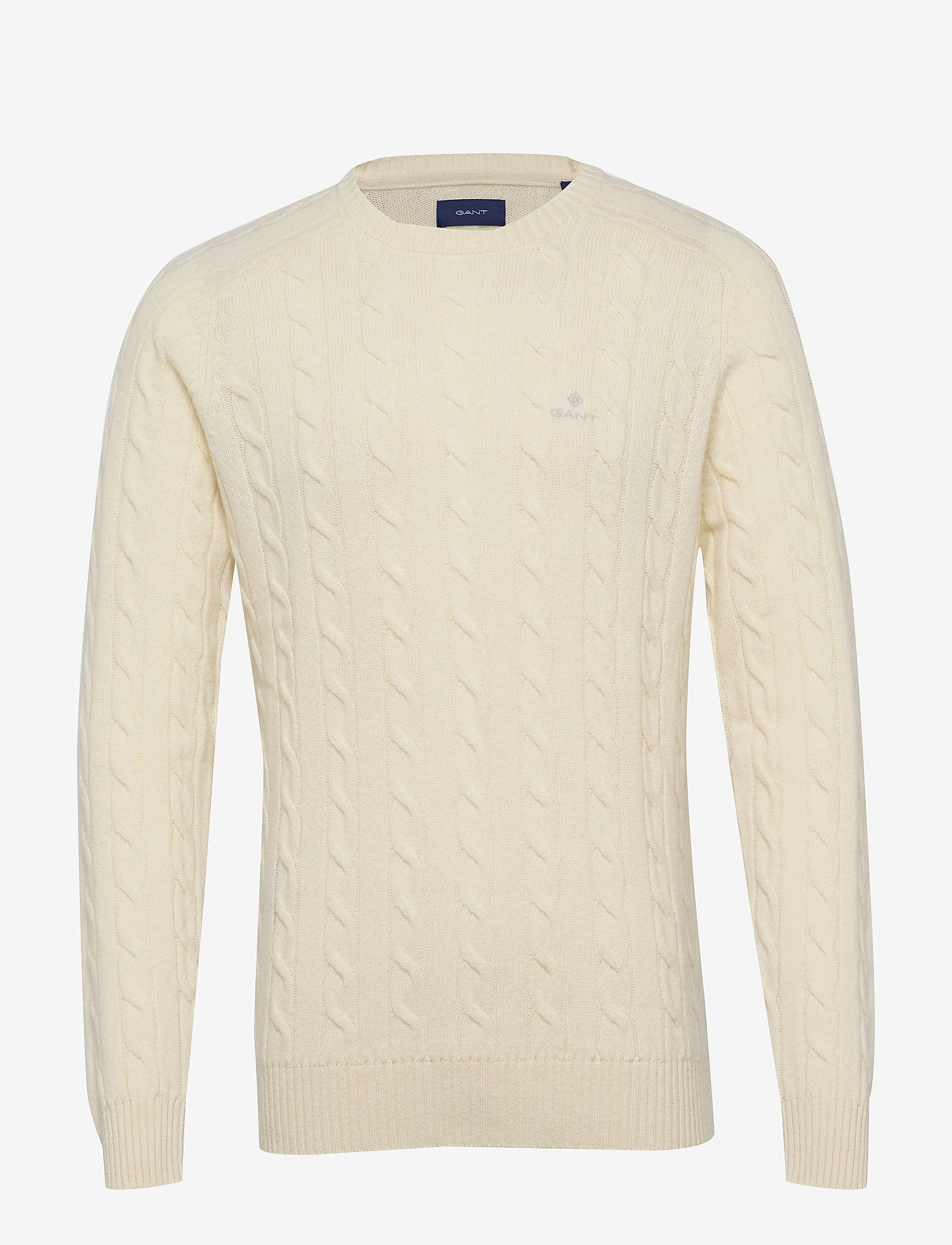 gant lambswool cable crew sweater