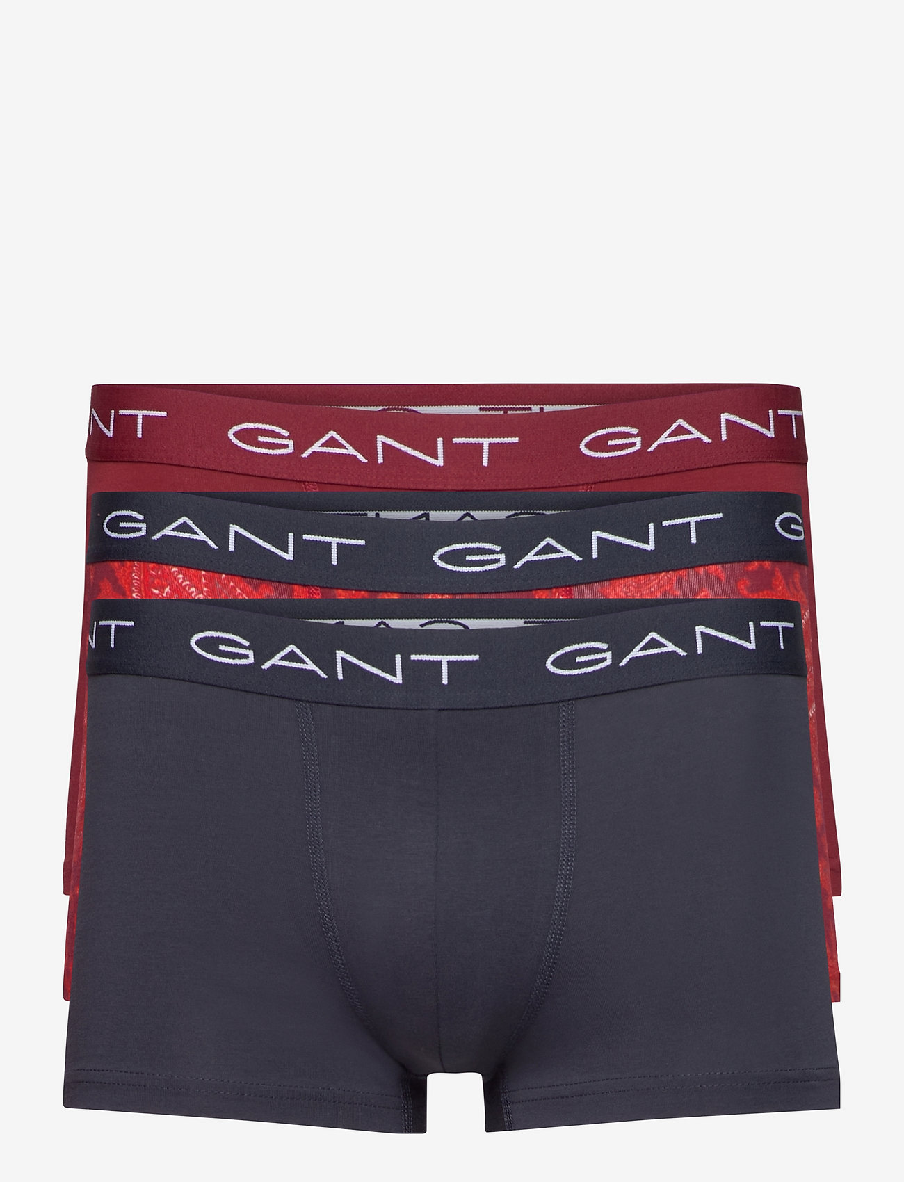 GANT - PAISLEY TRUNK 3-PACK - alushousut monipakkauksessa - cabernet red - 0