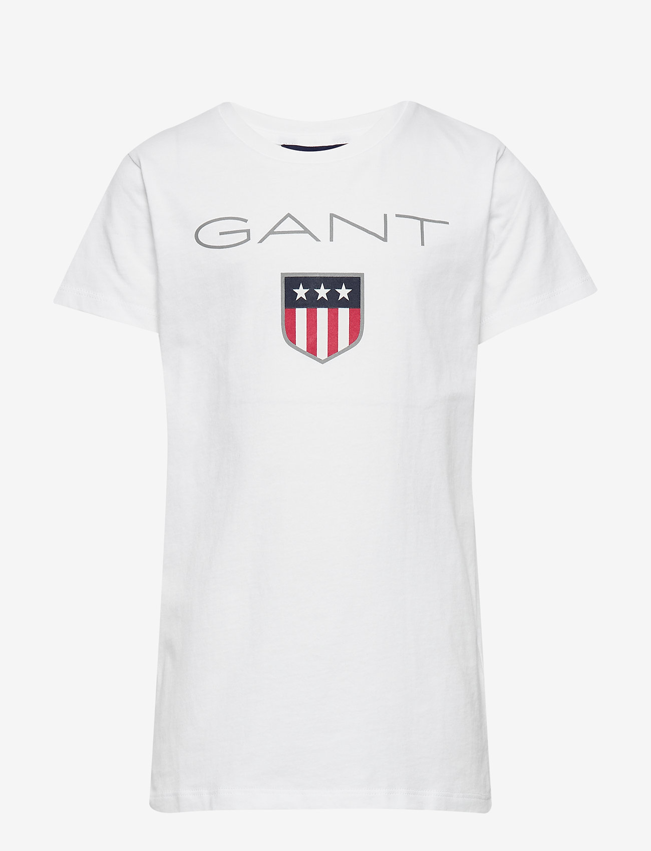 GANT - GANT SHIELD SS T-SHIRT - t-shirt à manches courtes avec motif - white - 0