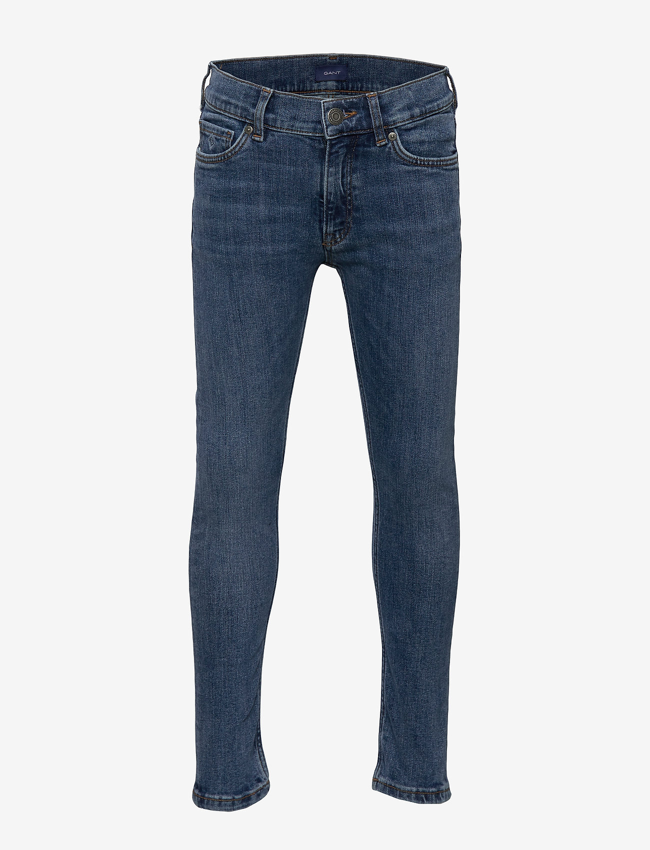 GANT - GANT SLIM JEANS - jeans - semi light blue broken in - 0