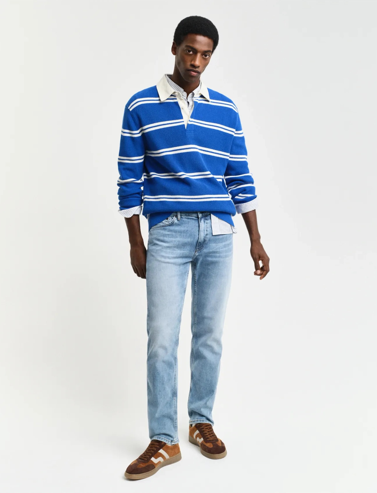 GANT Regular Gant Jeans, 32 x 32, Blue, Jeans > Almindelige, Herre