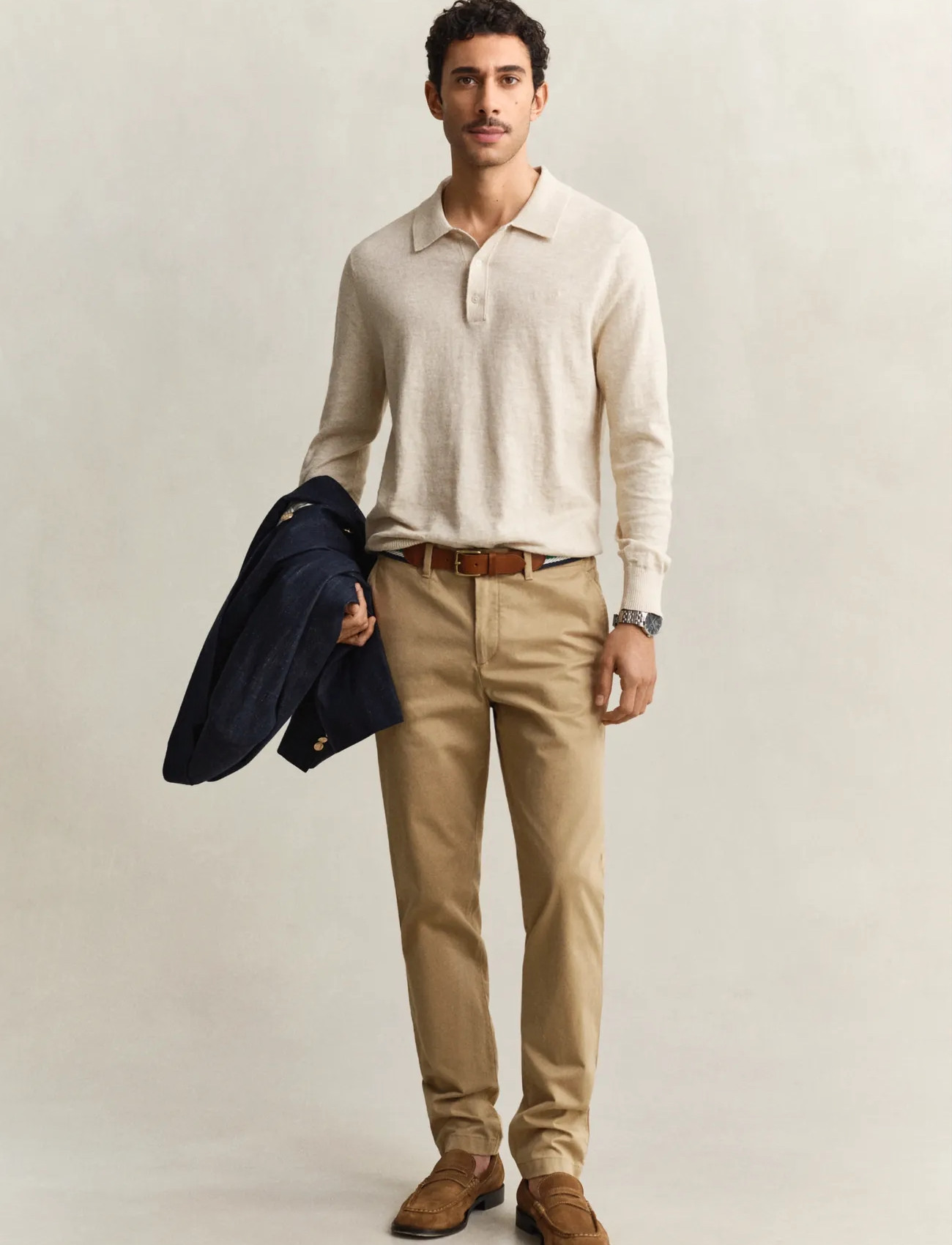 GANT Slim Classic Chinos, 31 x 30, Beige, Bukser > Chinos, Herre