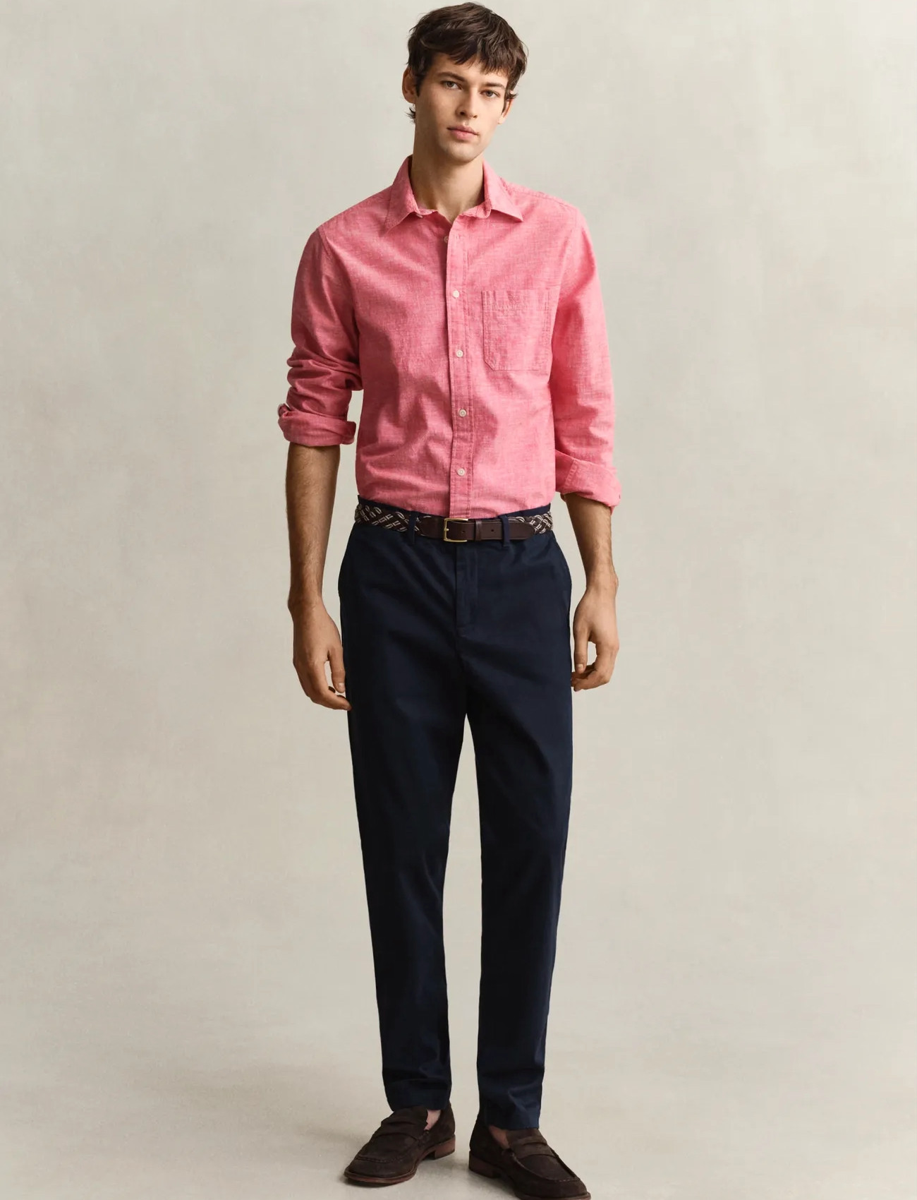 GANT Slim Classic Chinos, 36 x 32, Navy, Bukser > Chinos, Herre