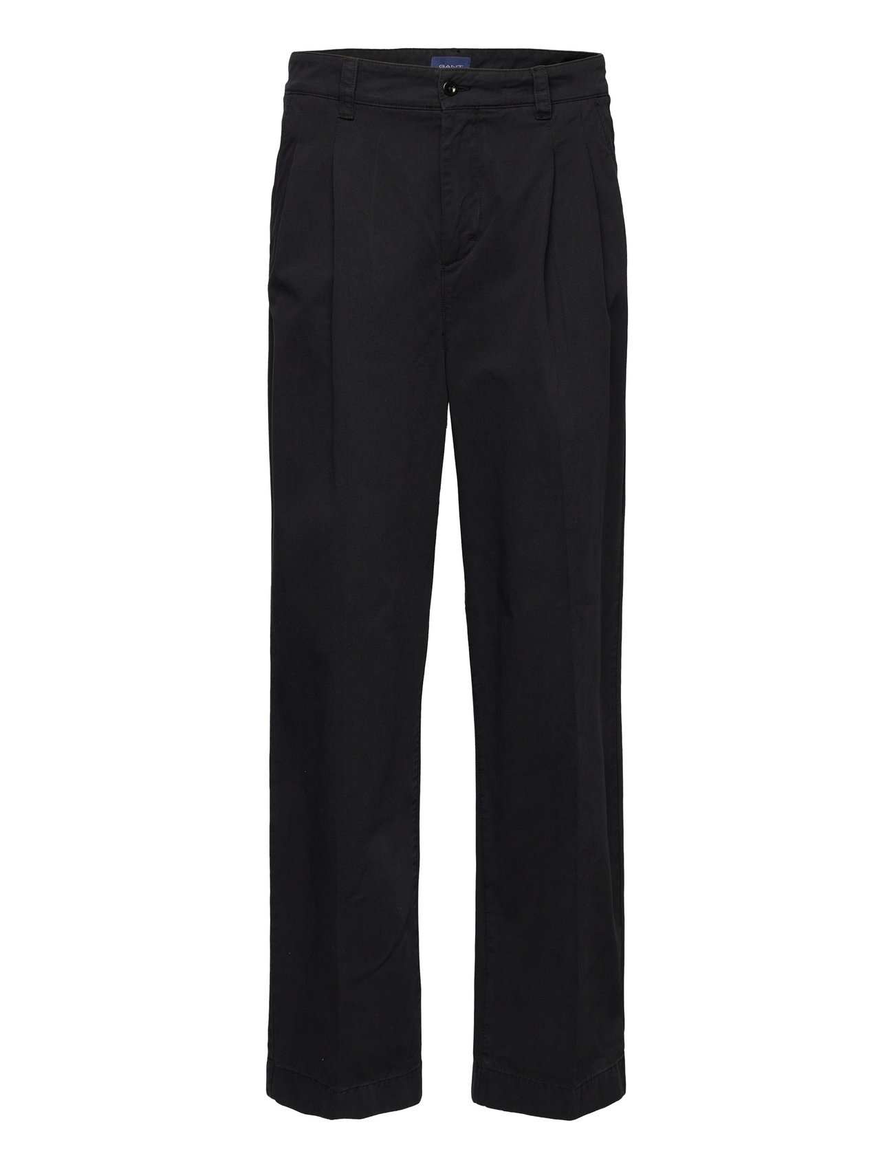 D1. Pleated Volume Chinos Black GANT