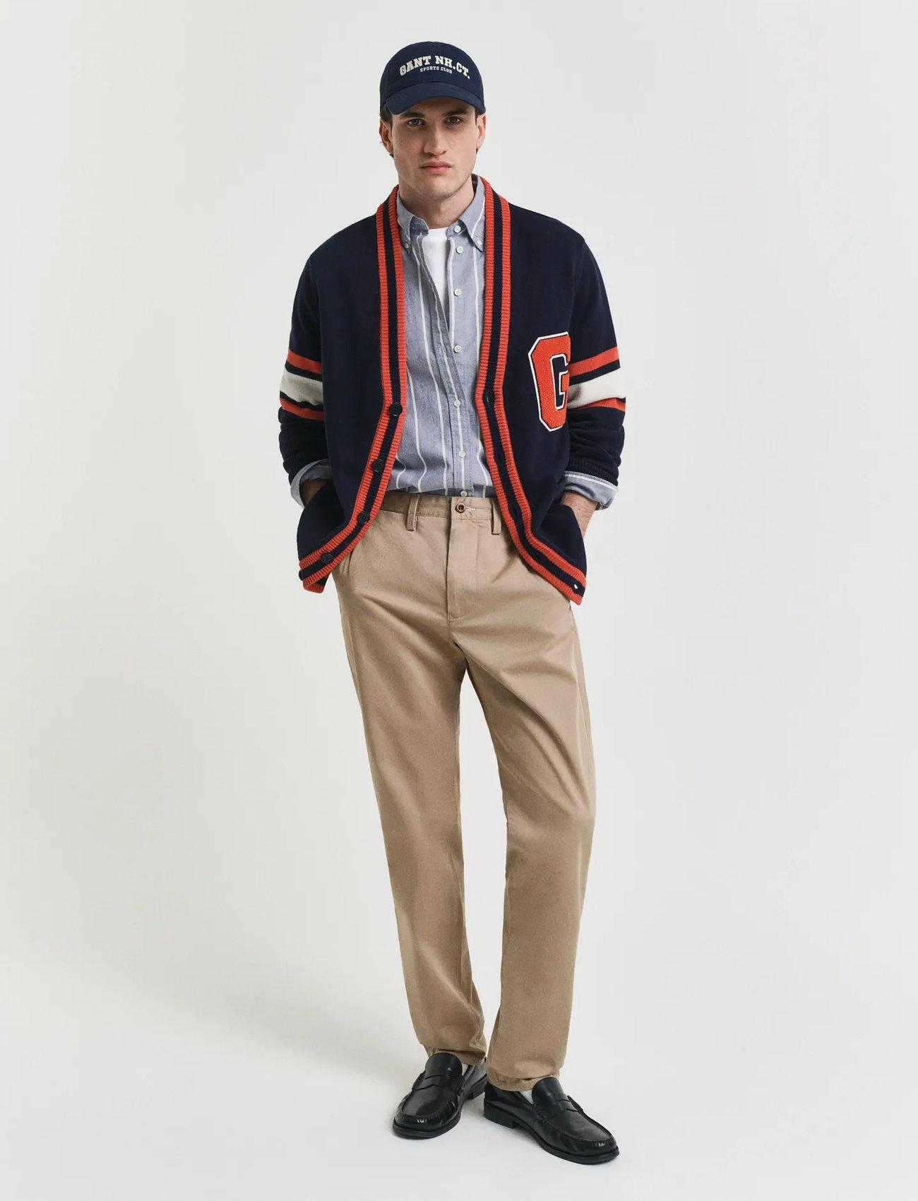GANT Regular Twill Chinos, 44-34, Beige, Bukser > Chinos, Herre
