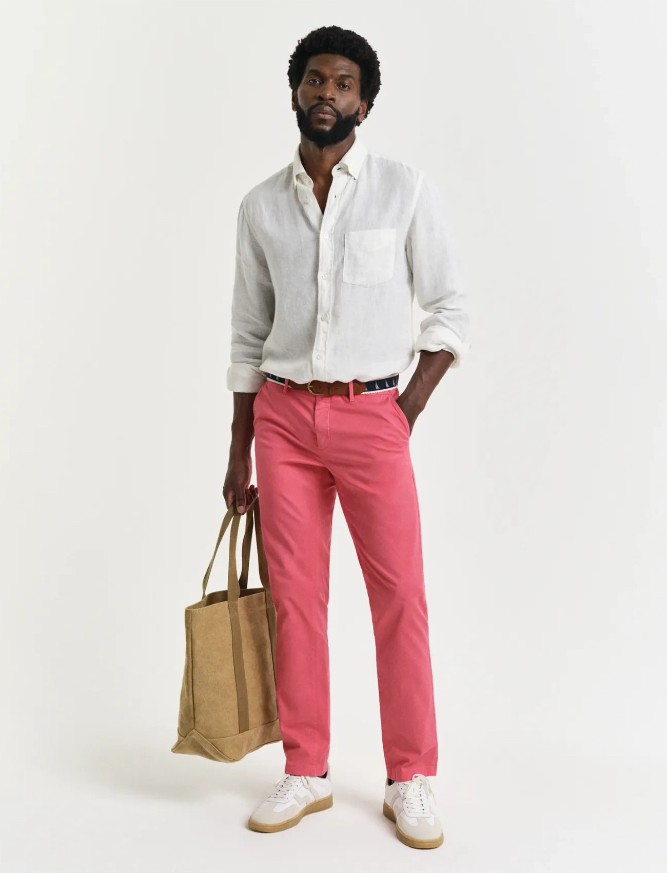 GANT Slim Sunfaded Chinos, 40 x 34, Coral, Bukser > Chinos, Herre