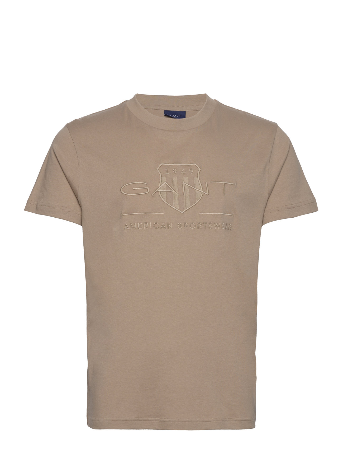 Reg Tonal Shield Ss T-Shirt Beige GANT 111279