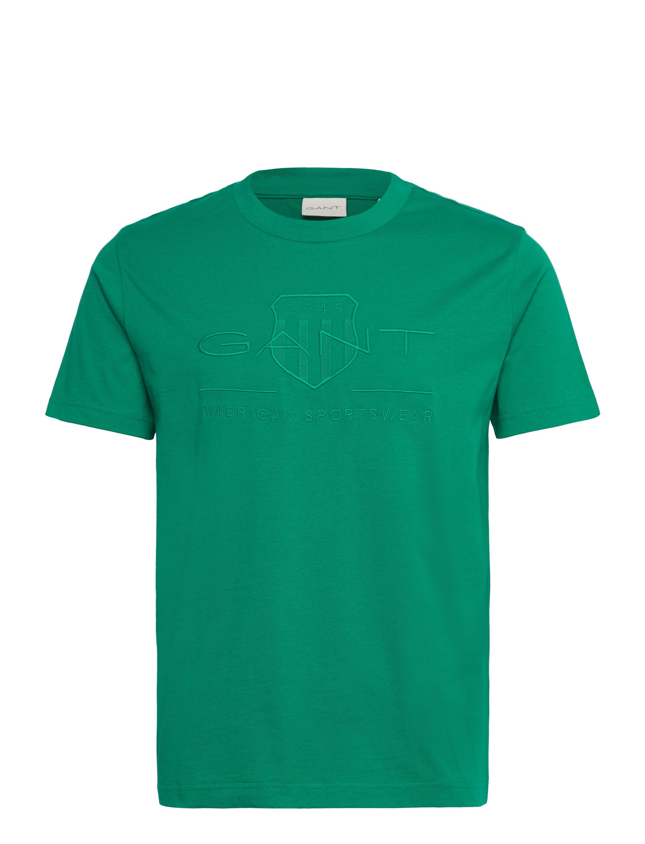 GANT Reg Tonal Shield Ss T-Shirt Grön