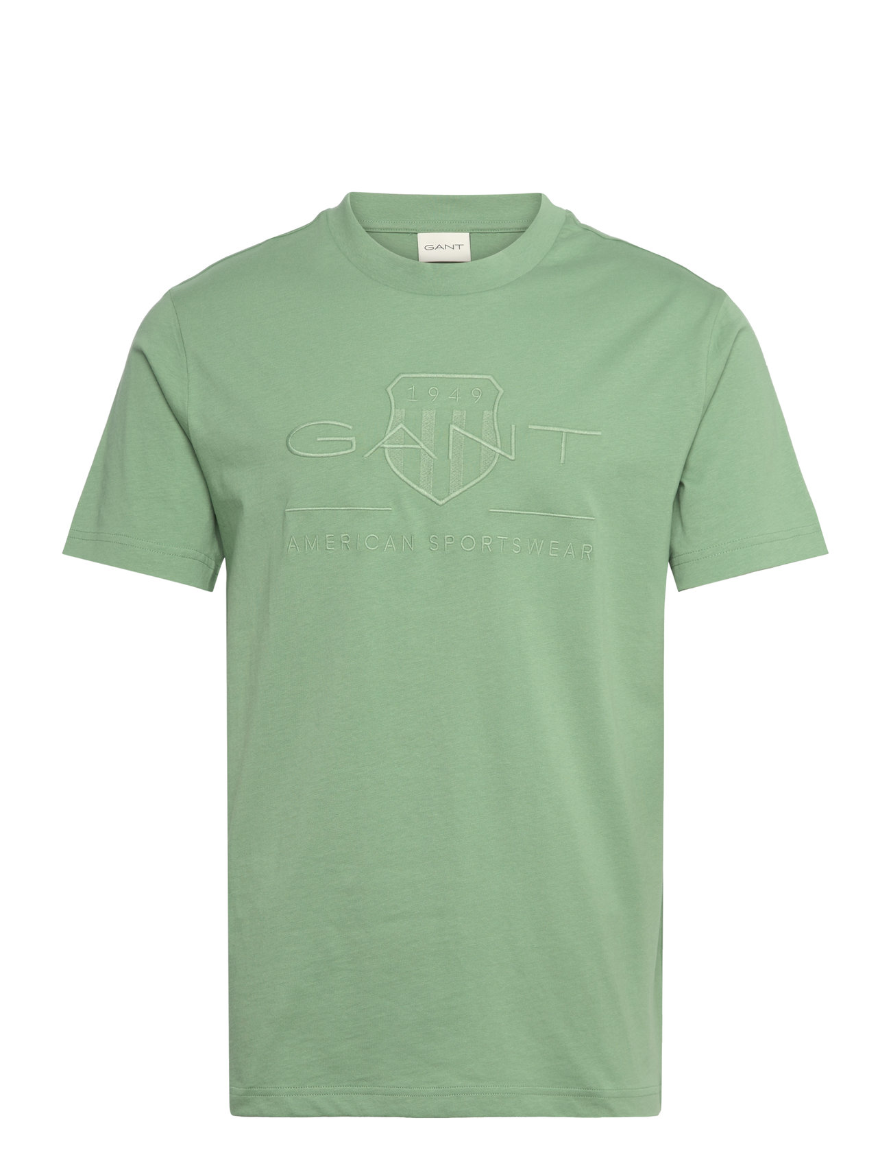 GANT Reg Tonal Shield Ss T-Shirt Grön