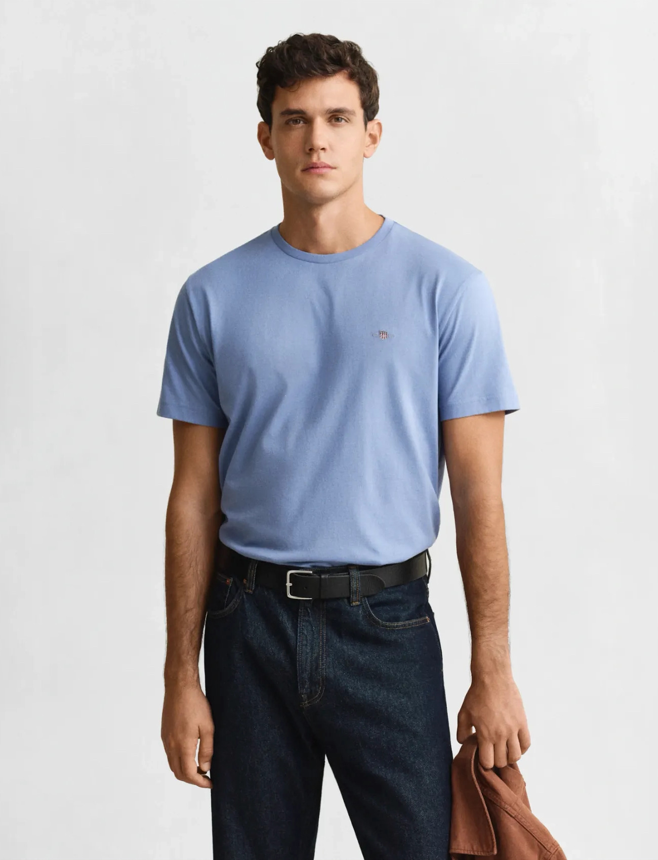 GANT Graphic T-Shirt, XXL, Blue, T-Shirts > Kortærmede, Herre