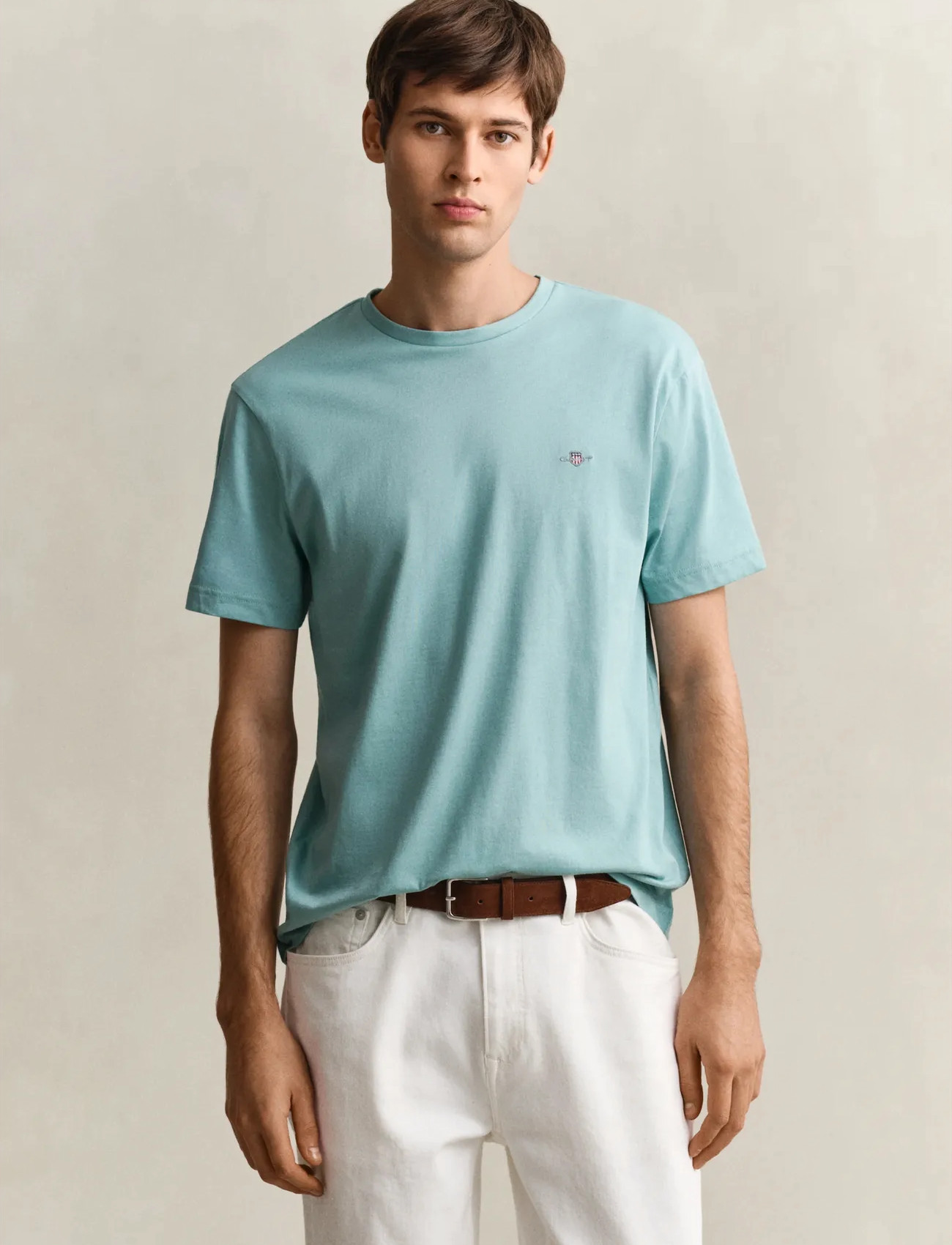 GANT Graphic T-Shirt, XXL, Blue, T-Shirts > Kortærmede, Herre