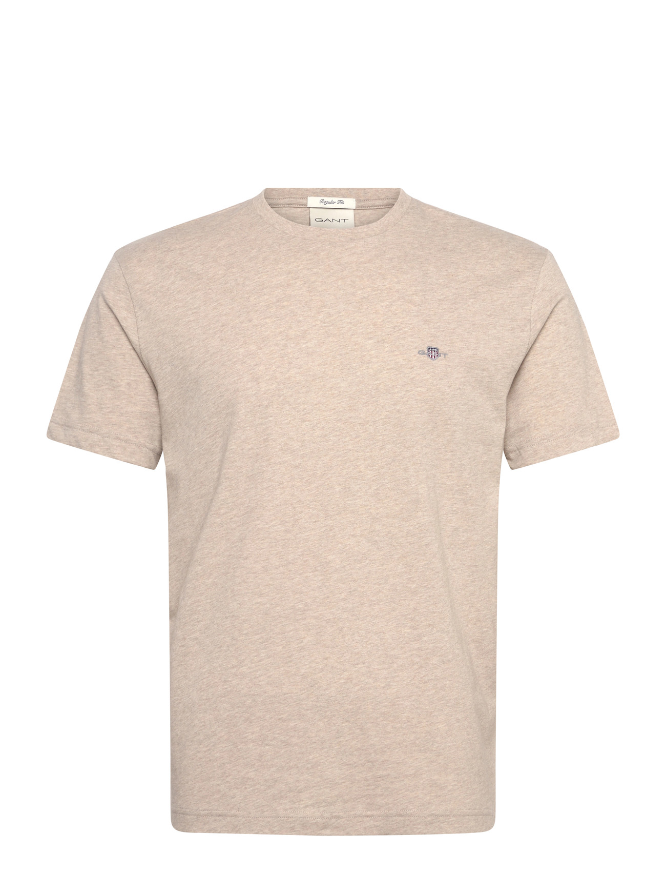 GANT Graphic T-Shirt, M, Beige, T-Shirts > Kortærmede, Herre