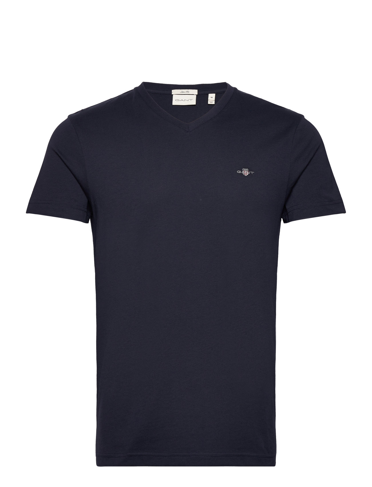 Slim Shield V-Neck T-Shirt Navy GANT