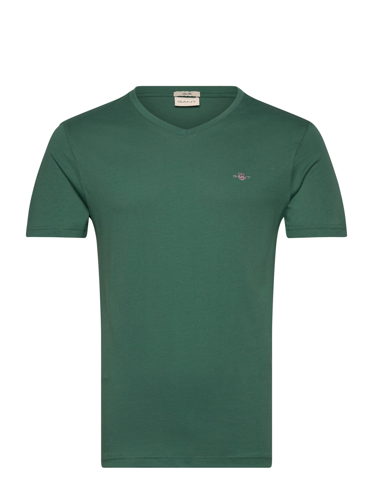 Slim Shield V-Neck T-Shirt Green GANT