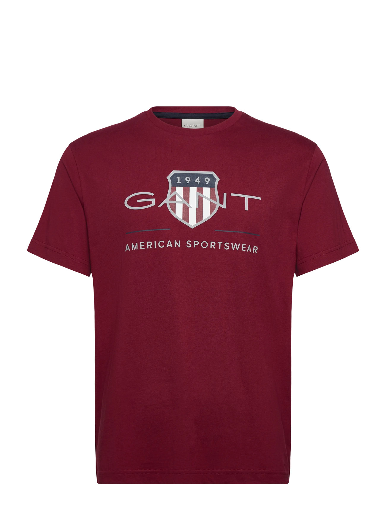GANT Reg Archive Shield Ss T-Shirt, S, Red, T-Shirts > Kortærmede, Herre
