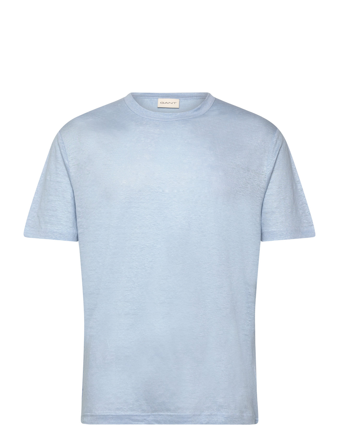 GANT Linen Ss T-Shirt, XXL, Blue, T-Shirts > Kortærmede, Herre