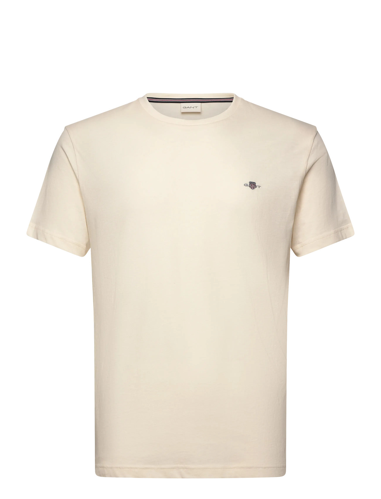 GANT Shield Logo Ss T-Shirt Cream - XXXL - Herren