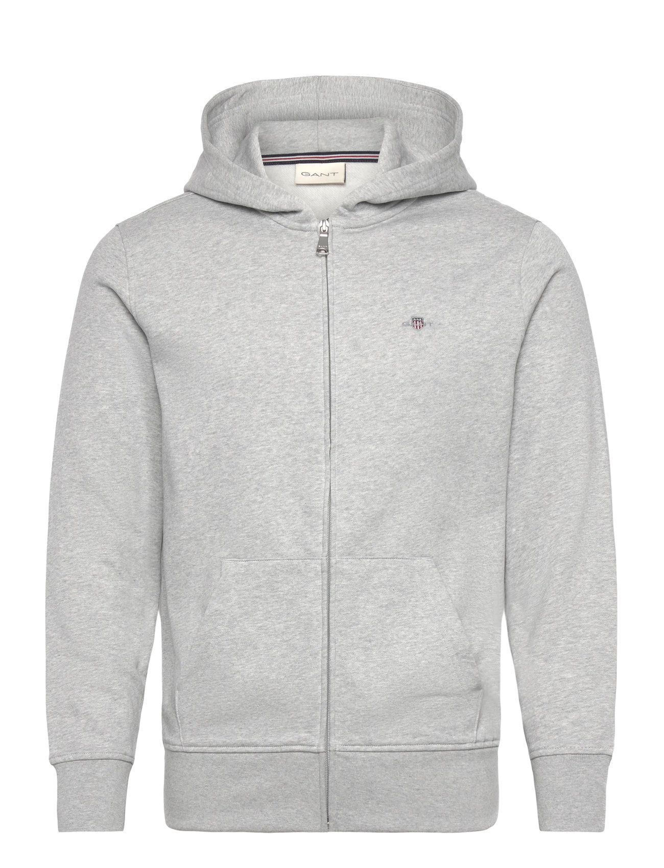 GANT Shield Logo Zip Hoodie Grau - XL - Herren