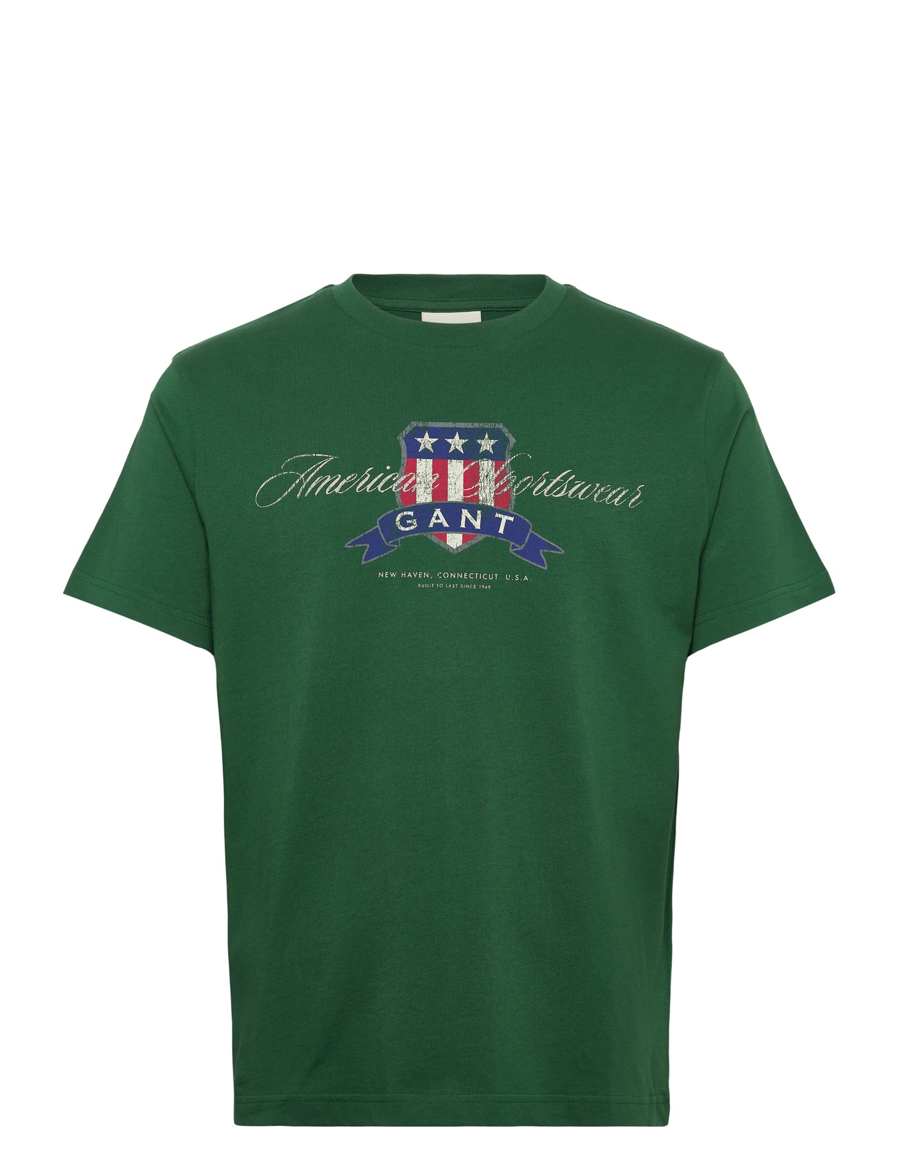 GANT Graphic Ss T-Shirt Grün - L - Herren
