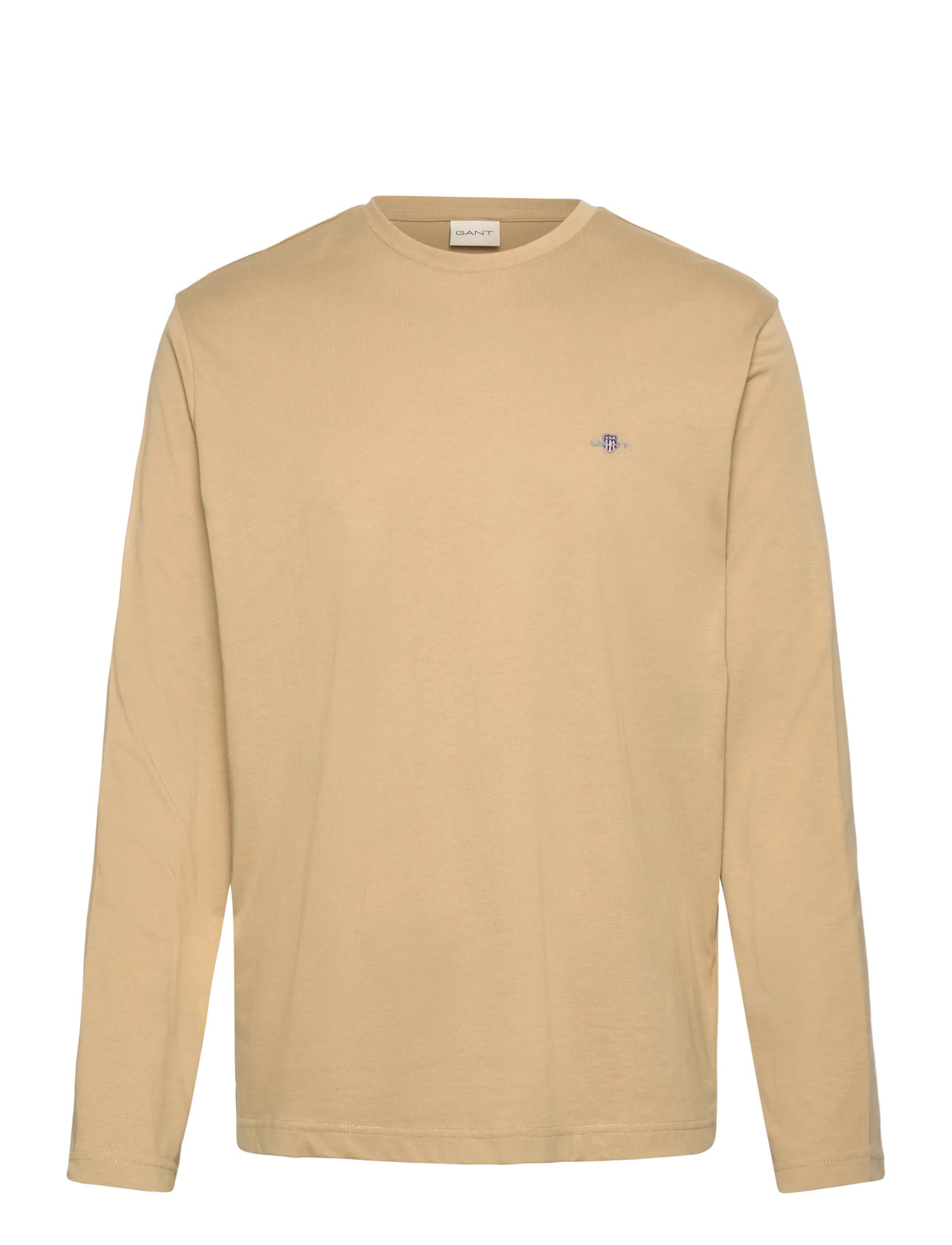 GANT Reg Shield Ls T-Shirt Gelb - L - Herren