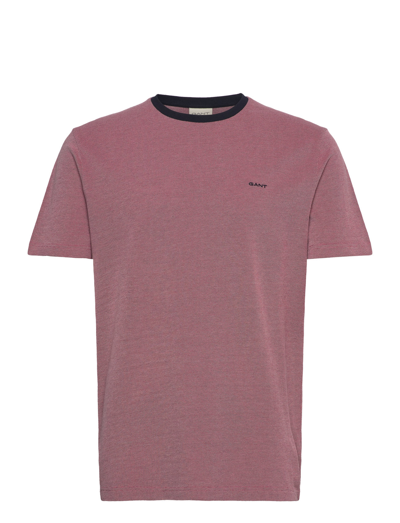 GANT 4-Col Oxford Regular Ss T-Shirt Burgundy