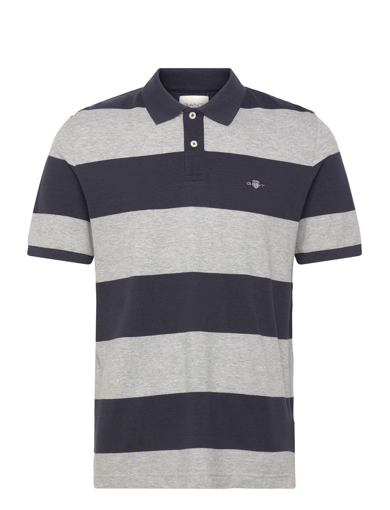 GANT Block Stripe Polo, X3XL, Navy, Poloer > Kortærmede, Herre