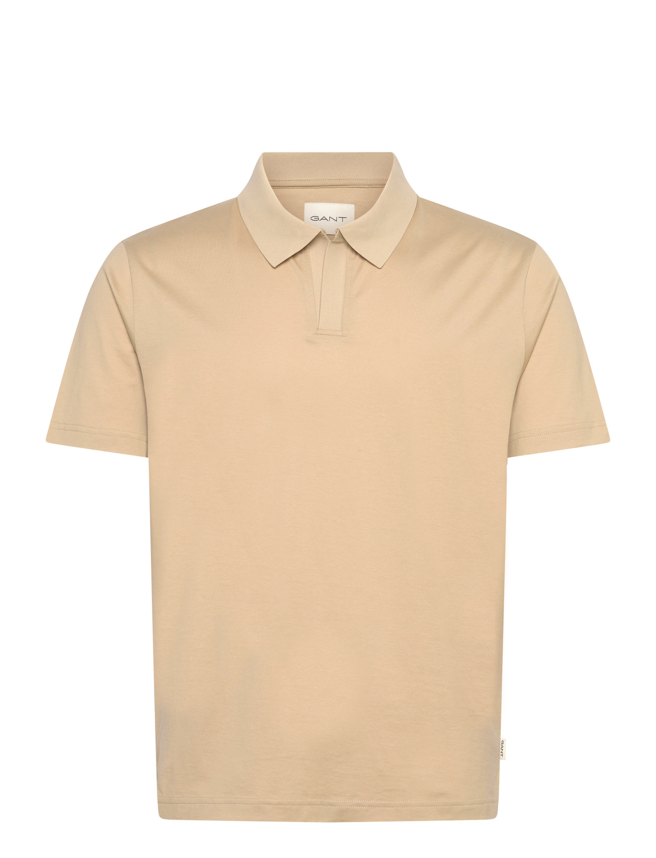 GANT Pima Ss Polo, S, Beige, Poloer > Kortærmede, Herre