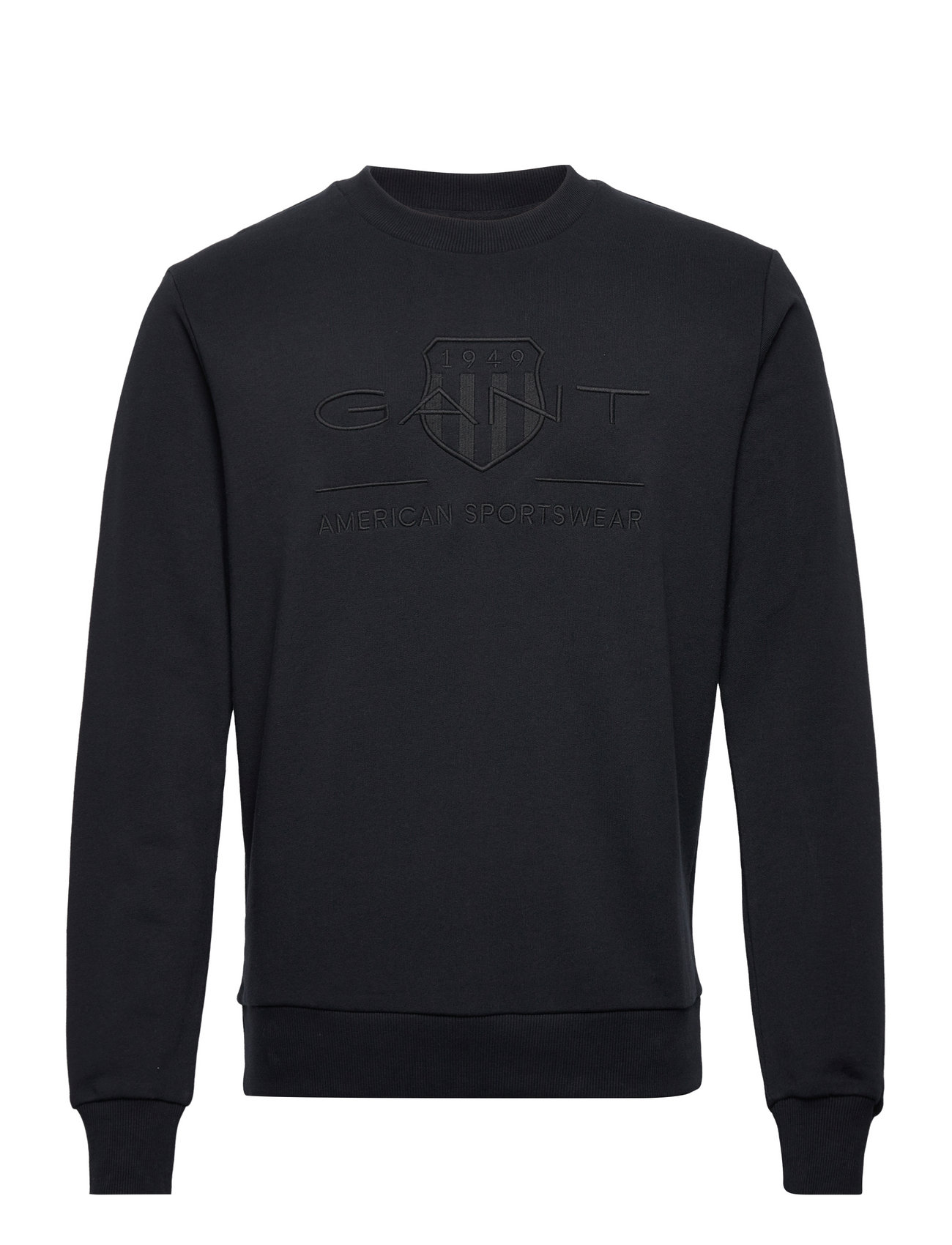 Reg Tonal Shield C-Neck Sweat Black GANT