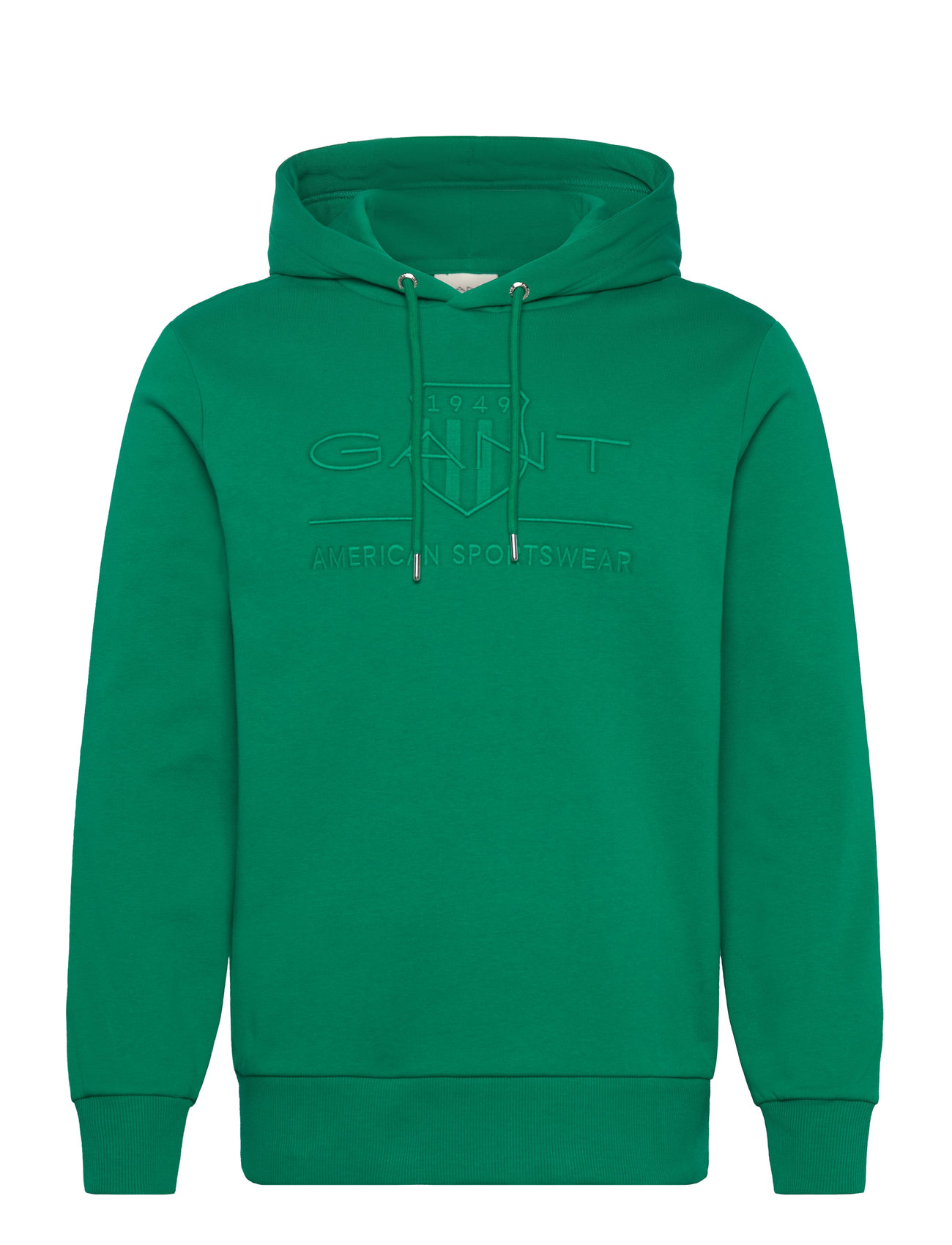 GANT Reg Tonal Shield Hoodie Grön