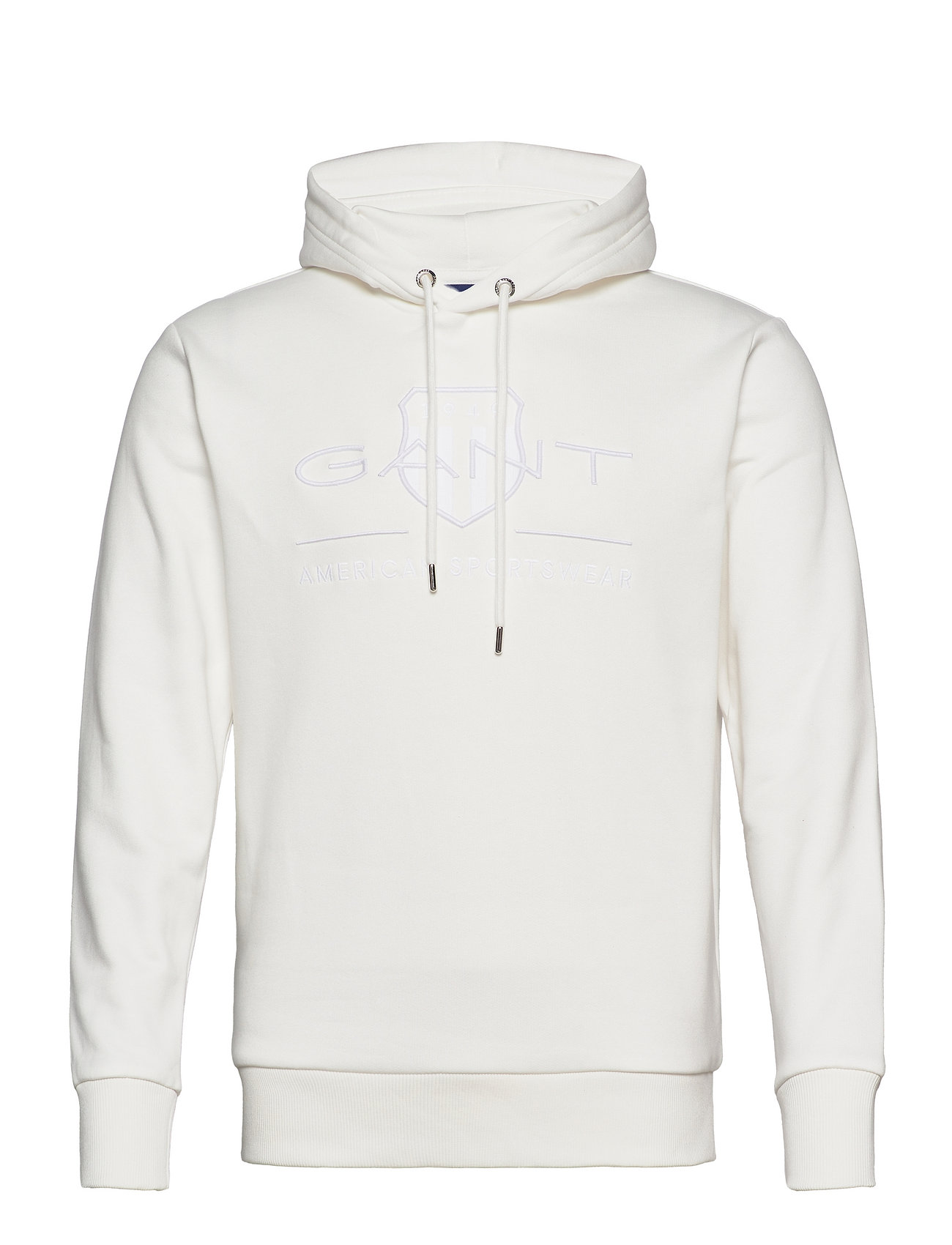 GANT Reg Tonal Shield Hoodie Vit