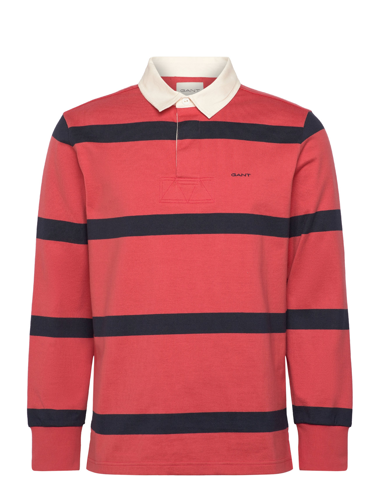 GANT Yarn Dyed Striped Heavy Rugger Röd