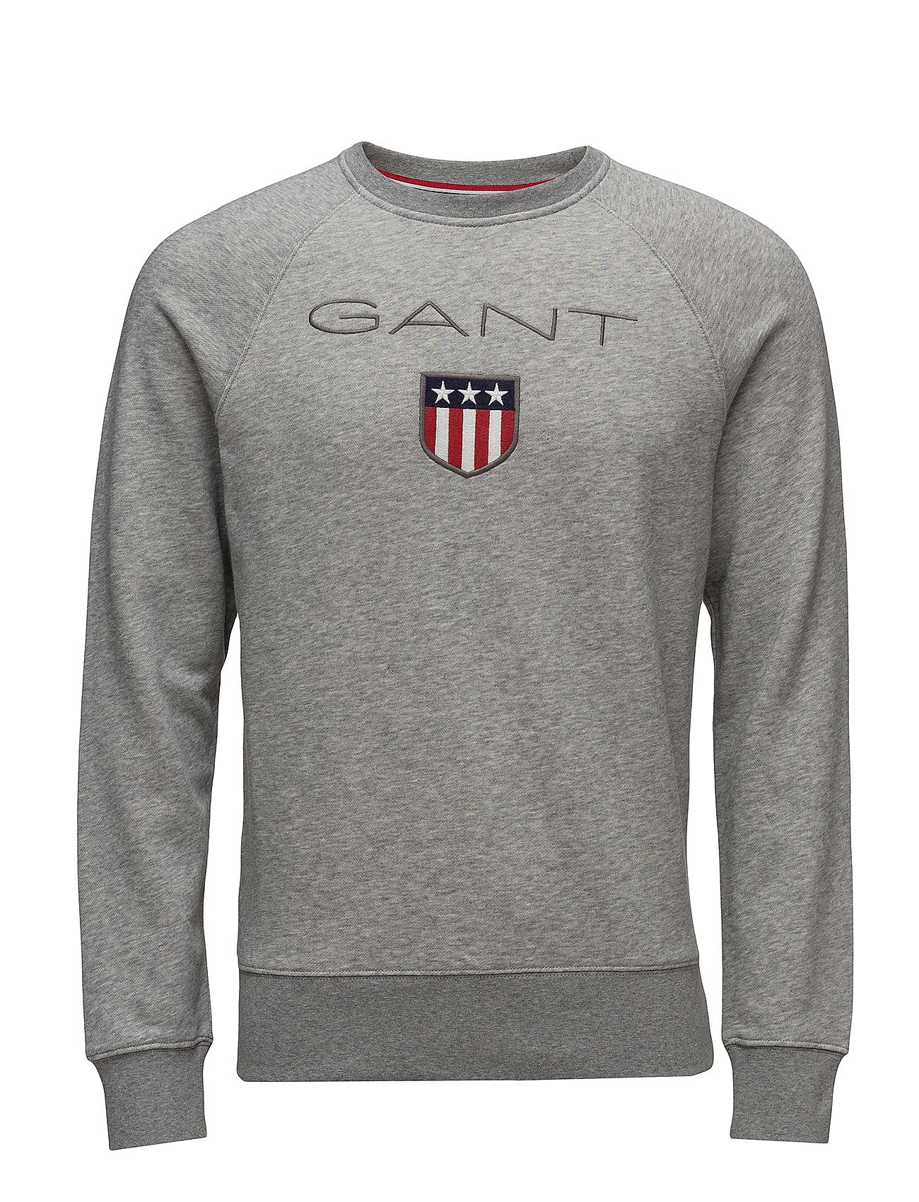 GANT Gant Shield C-neck Sweat (Grey Melange), 549.45 kr | Stort utbud