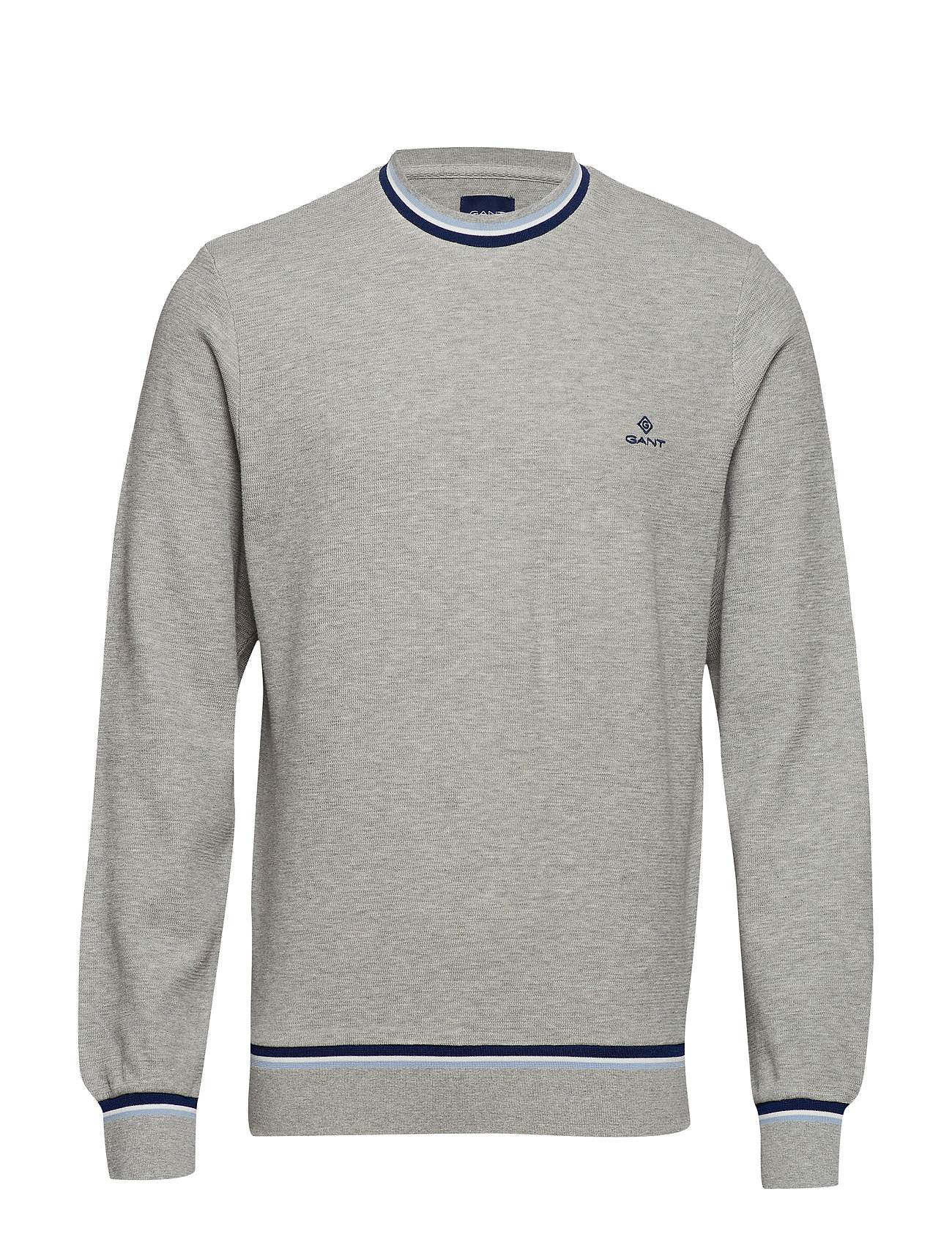 Structured O1Waffle MelangeGant Sweatgrey neck C SUzVpGMq