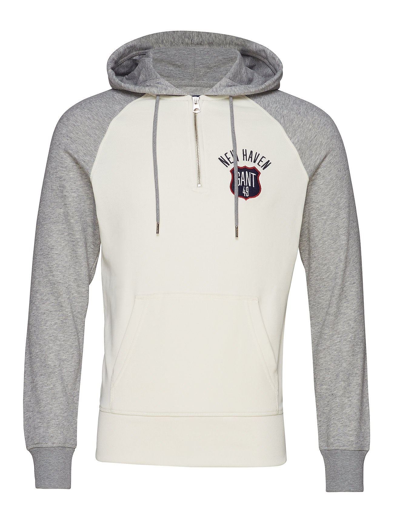 D1 Graphic Half Zip Hoodie Trui Creme Gant gant kopen in de aanbieding D1 Graphic Half Zip Hoodie Trui Creme Gant gant kopen in de aanbieding