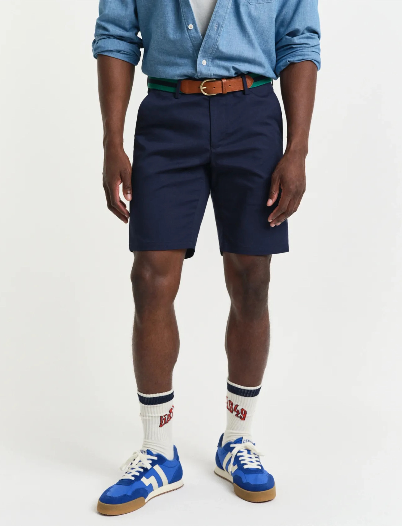 GANT Slim Sports Shorts, 31, Navy, Shorts > Afslappet, Herre