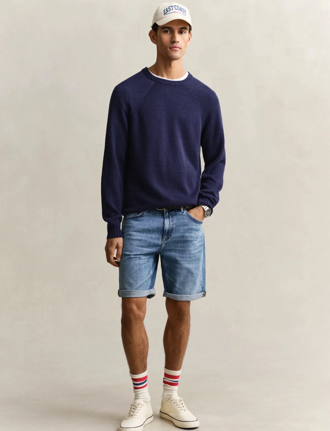 GANT Reg Gant Jeans Shorts, 31, Blue, Shorts > Denim Shorts, Herre