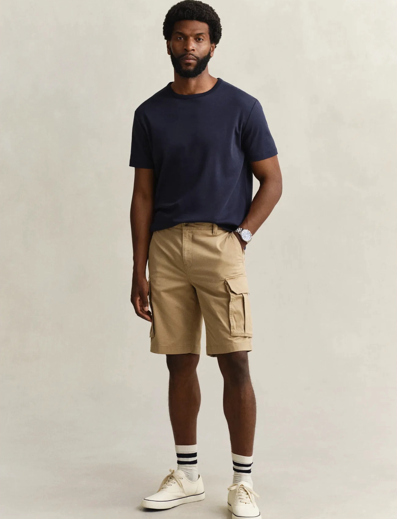 GANT Reg Classic Cargo Shorts, 40, Khaki green, Shorts > Cargo Shorts, Herre