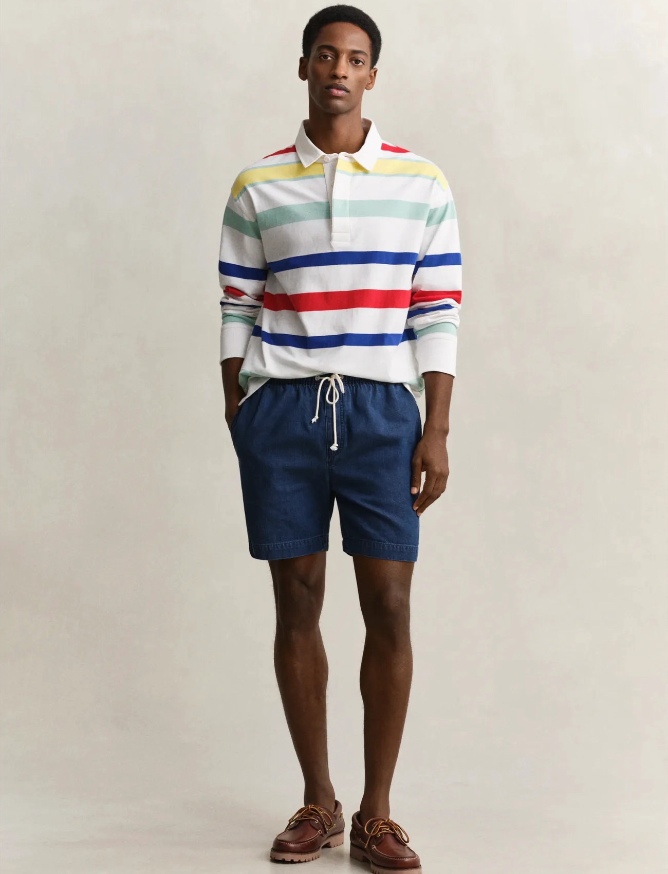 GANT Reg Denim Ds Shorts, L, Blue, Shorts > Denim Shorts, Herre