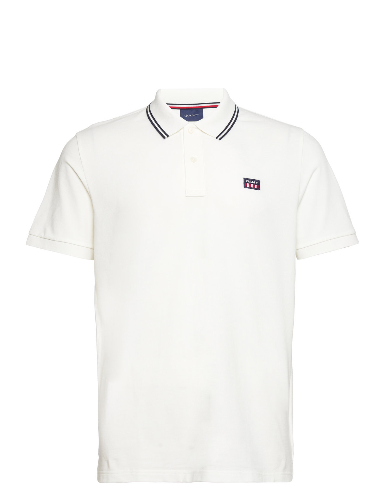 GANT Ss Contrast Collar Pique (Eggshell) – 50 € – Booztlet.com